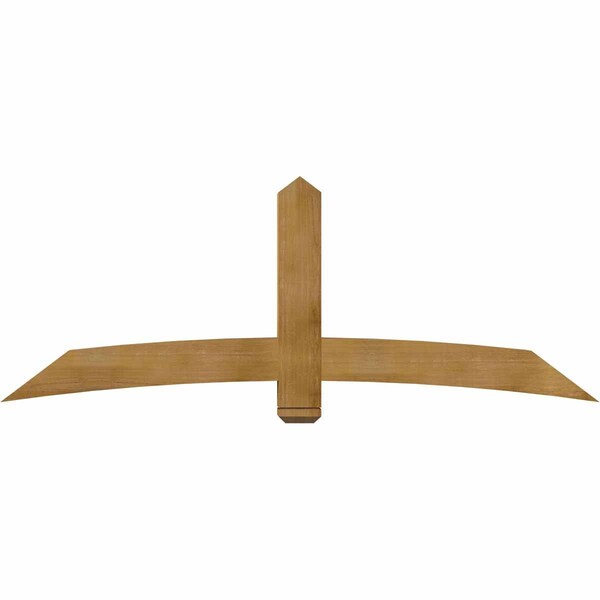 Ekena Millwork Bellingham Rough Sawn Timber Gable Bracket, Western Red Cedar, 84"W x 31"H x 6"D x 6"F, 9/12 Pitch GBW084X31X0606BEL00RWR - main